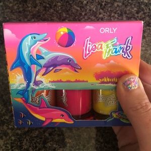 Lisa Frank Dancing Dolphins ORLY 3 color trio